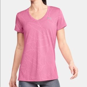 NWOT Under Armour Women's UA Tech™ Defense Jacquard V-Neck Short Sleeve